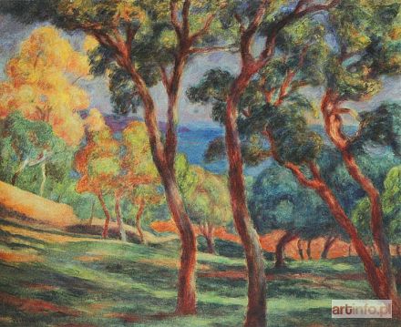 PANKIEWICZ Józef | Pinie na zboczu - Saint-Tropez, 1921