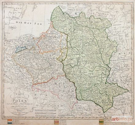 GÜSSEFELD Ludwig Franz | Charte von Polen nach dem Frieden zu Tilsit...