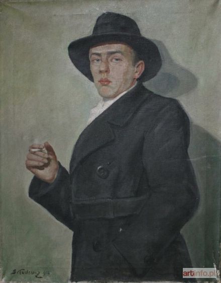 KUDEWICZ Bolesław | Portret mężczyzny z papierosem (1932)