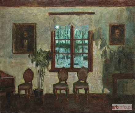 ŻUKOWSKI Stanisław | WNĘTRZE W KSIĘŻYCOWEJ POŚWIACIE, 1932