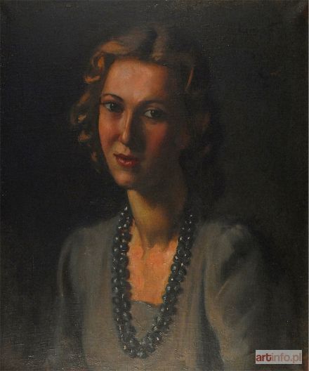 KURYATTO Czesław | Portret młodej kobiety, 1946