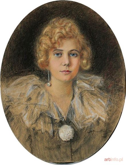 PRZESŁAŃSKI Stanisław | Portret Janiny Romanowskiej z d.Leinveber (1926)