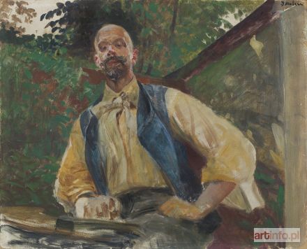 MALCZEWSKI Jacek | AUTOPORTRET W OGRODZIE, 1906