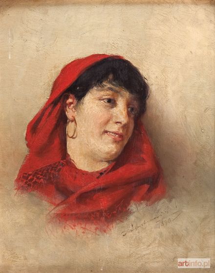 AUGUSTYNOWICZ Aleksander | Głowa kobiety, 1890 r.