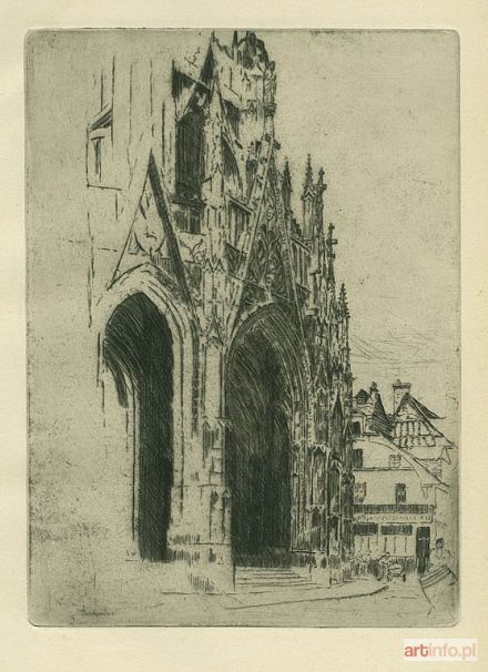 PANKIEWICZ Józef | Portal kościoła St. Maclou w Rouen, 1904