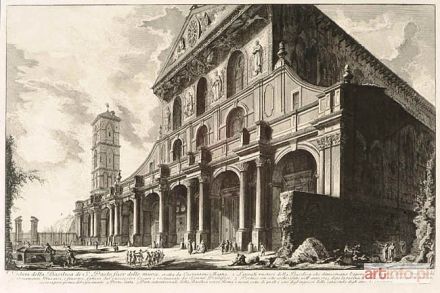 PIRANESI Giovanni Battista (Giambattista) | WIDOK BAZYLIKI ŚW. PAWŁA ZA MURAMI