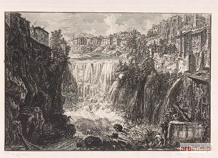 PIRANESI Giovanni Battista (Giambattista) | Veduta della Cascata di Tivoli, 1766