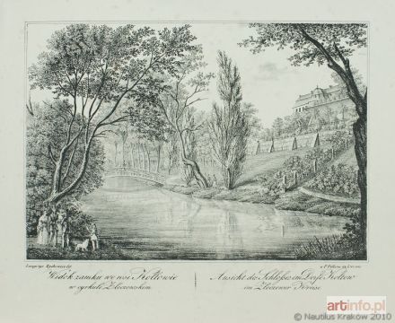 AUER Karol | Widok zamku we wsi Kołtowie w cyrkule Złoczowskim, 1837