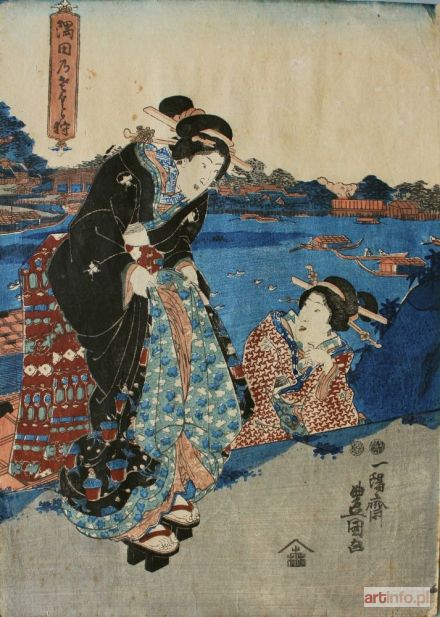 KUNISADA Utagawa | Nad rzeką