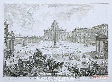 PIRANESI Giovanni Battista (Giambattista) | Veduta della Basilica e Piazza di S. Pietro in Vaticano, 1748