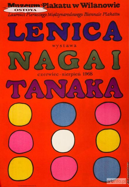 MŁODOŻENIEC Jan | Plakat wystawy LENICA, NAGAI, TANAKA, 1968