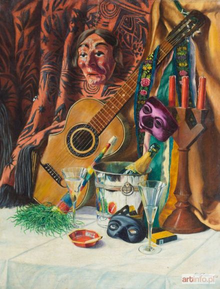 ZABEL Erich | MARTWA NATURA Z GITARĄ, 1930