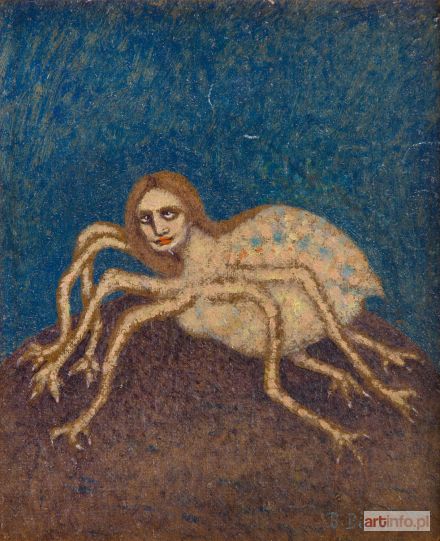 BIEGAS Bolesław | Wampir w postaci pająka/prusaka ( Le vampire araignée), 1915-16