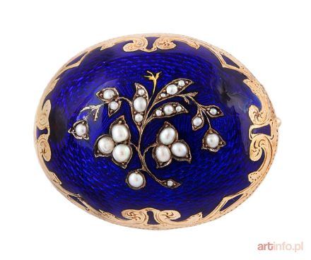 Broszka z perłami, 2 poł. XIX w.