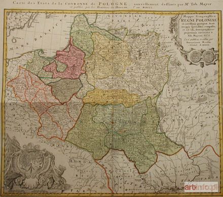 MAYER Tobias Johann | Mapa Ziem Polskich, 1750