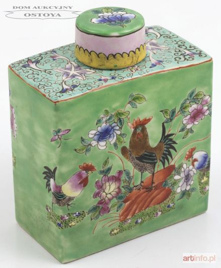 HERBATNICA Z KOGUTAMI, Południowe Chiny, XIX w.