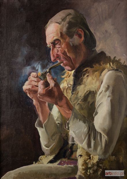 GAŁEK Stanisław | Portret dudziarza Mroza z Małej Łąki, 1928 r.