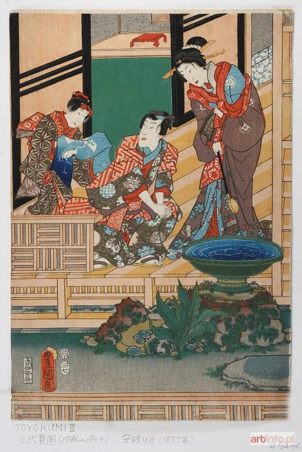 KUNISADA Utagawa | Scena na tarasie