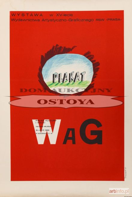 TOMASZEWSKI Henryk | Plakat WYSTAWY W XV-LECIE WYDAWNICTWA ARTYSTYCZNO-GRAFICZNEGO RSW PRASA, 1965