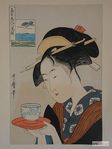 UTAMARO Kitagawa | Dama przy herbacie - wspomnienia