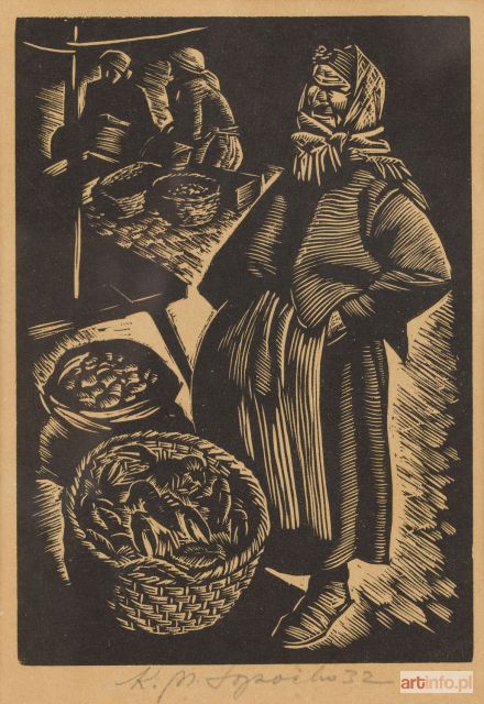 SOPOĆKO Konstanty Maria | Sprzedawczyni raków, 1932 r.