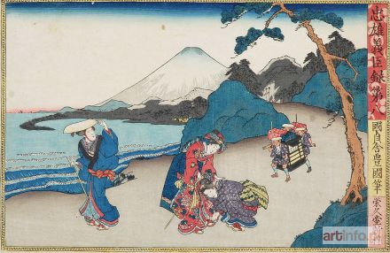 KUNISADA Utagawa | Podróż panny młodej (akt VIII), 1847