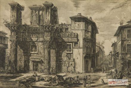 PIRANESI Giovanni Battista (Giambattista) | Veduta degli avanzi del Foro di Nerva