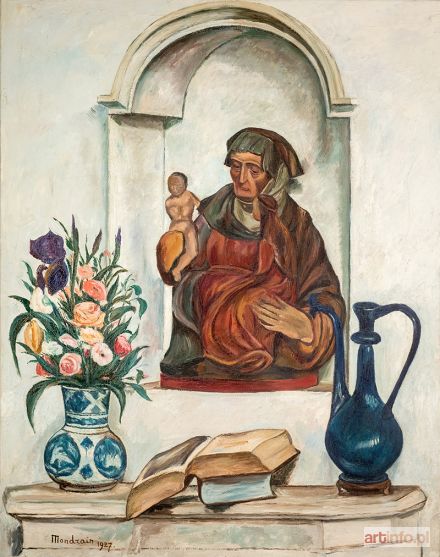 MONDZAIN Szymon (Simon, Szmaj) | Martwa natura z Madonną, 1927 r.