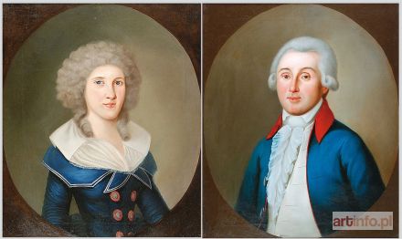 Malarz nieokreślony, XVIII w. | Jan Kalkstein i Marianna z Bromirskich Kalsteinowa - para portretów, 1786