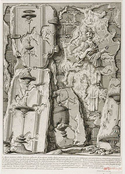 PIRANESI Giovanni Battista (Giambattista) | Muro interno della Stanza della Piramide di Cajo Cestio