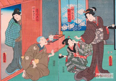 KUNISADA Utagawa | Scena z teatru Kabuki