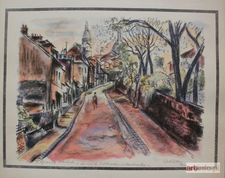 ADLEN Michel | Rue de l'Abreuvoir à Montmartre sygn. p.d.