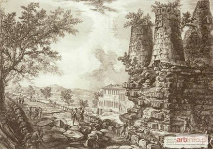 PIRANESI Giovanni Battista (Giambattista) | Grób błędnie zwany grobem Horacjuszy i Kuriacjuszy