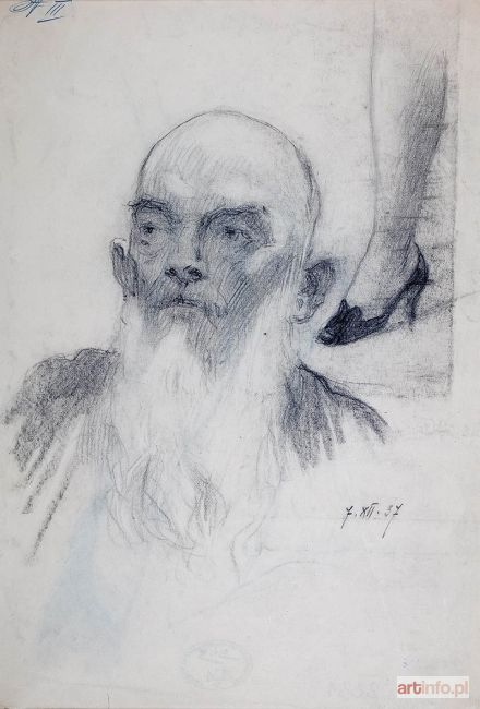 SAWICZEWSKI Stanisław | Portret mężczyzny z brodą, 1937 r.