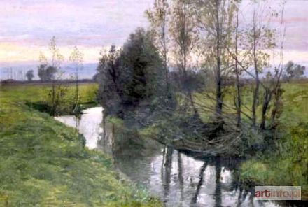 GORSTKIN-WYWIÓRSKI Michał | PEJZAŻ Z BRZOSTKOWA, 1907