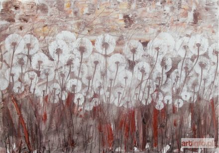 ŚWIGULSKA Mariola | Akwarelowa łąka, z cyklu Zauroczona dmuchawcami, 2018