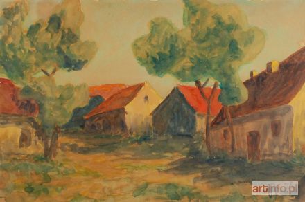 PFEFFENBERG Jakub | Pejzaż z domami, 1928