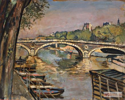 GRUNSWEIGH Natan (Nathan) | Le pont Louis Philippe a Paris