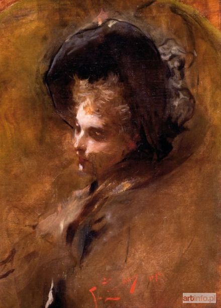 ŻMURKO Franciszek | KOBIETA W KAPELUSZU, 1894