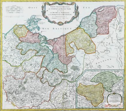 VAUGONDY DE ROBERT Didier | Mapa Pomorza i Brandenburgii