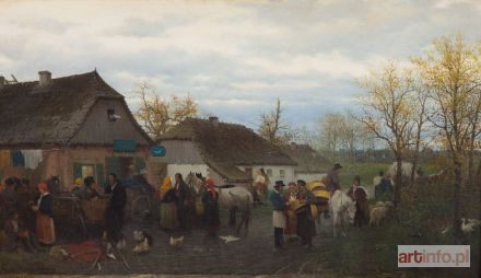 KURELLA Ludwik | W małym miasteczku, około 1880 r.