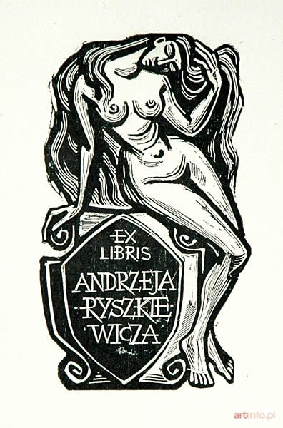 HISZPAŃSKA-NEUMANN Maria | Exlibris prof. Andrzeja Ryszkiewicza