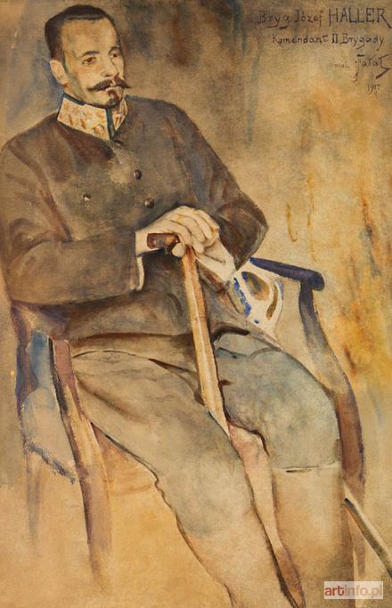 FAŁAT Julian | PORTRET JÓZEFA HALLERA, 1917