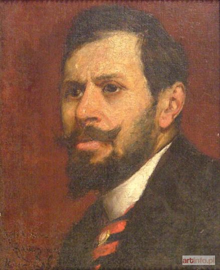 RAUCHINGER Henryk | Portret mężczyzny ze szpilką w krawacie, 1888