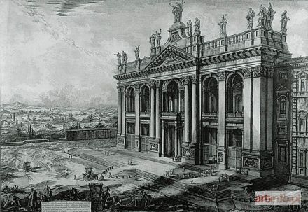 PIRANESI Giovanni Battista (Giambattista) | Vedutta della Facciata della Basilica di S. Giovanni Laterano