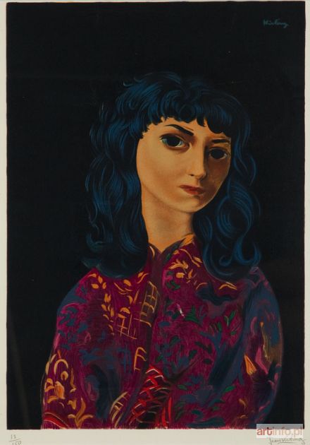 KISLING Mojżesz | Portret brunetki