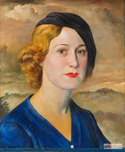 SLEŃDZIŃSKI (Slendziński, Ślendziński, Śleńdziński) Ludomir | Portret  Danuty Wyrwicz-Wichrowskiej, 1934 r.