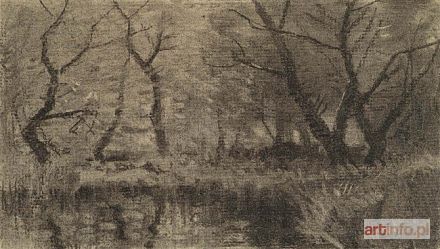 MANN Aleksander | FRAGMENT PAŁACU OD STRONY PARKU, 1922