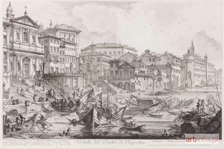 PIRANESI Giovanni Battista (Giambattista) | Veduta del Porto di Ripetta, 1753 r.