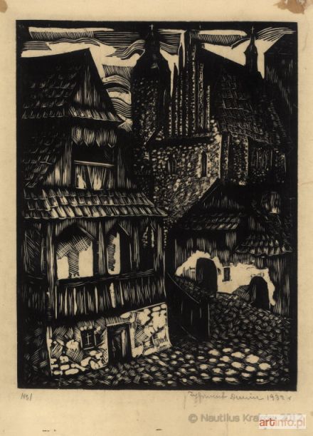 DUNIN Zygmunt | Zaułek [Katedra], 1932